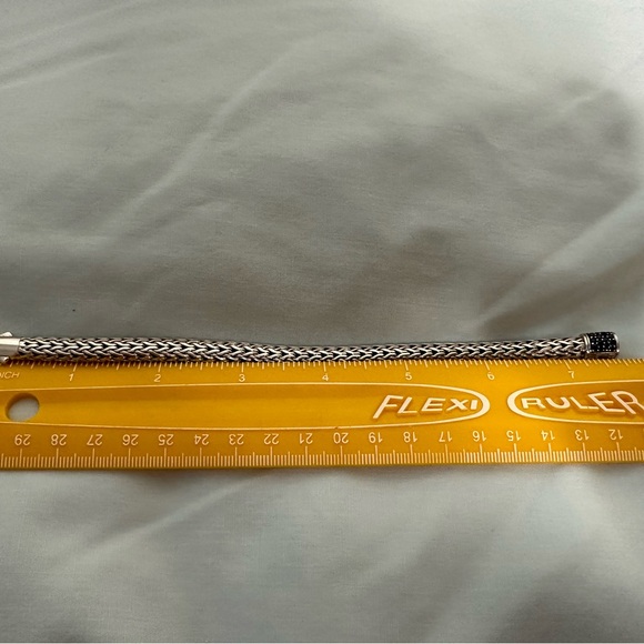 John Hardy Classic Chain Bracelet with Blue Sapphires, 7.5mm, size M - Picture 5 of 8